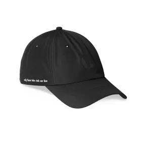 0816. Hybrid Sport Cap - Black/Black "Wings"