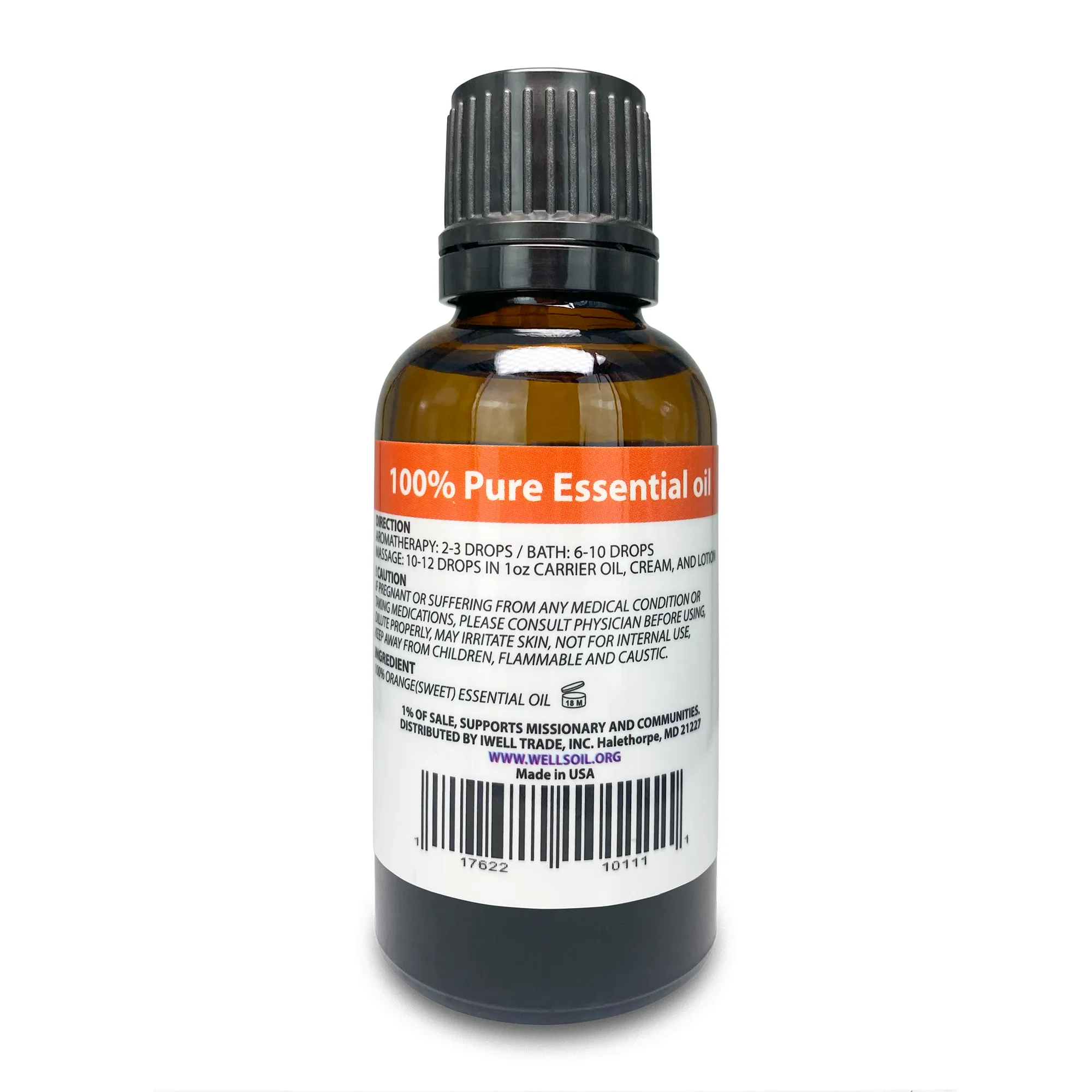 100% Pure Essential Oil 1oz Orange Sweet