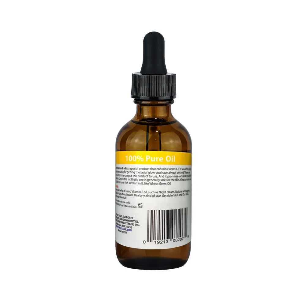 100% Pure Natural Carrier Oil | Vitamin E | 2 fl. oz.