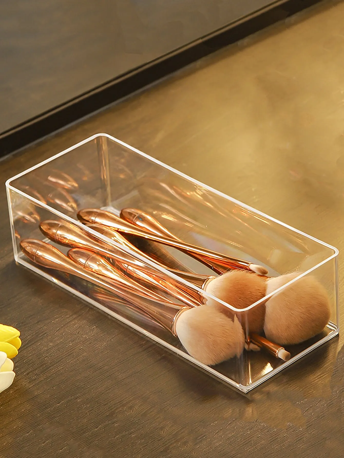 1pc Clear Cosmetic Storage Box