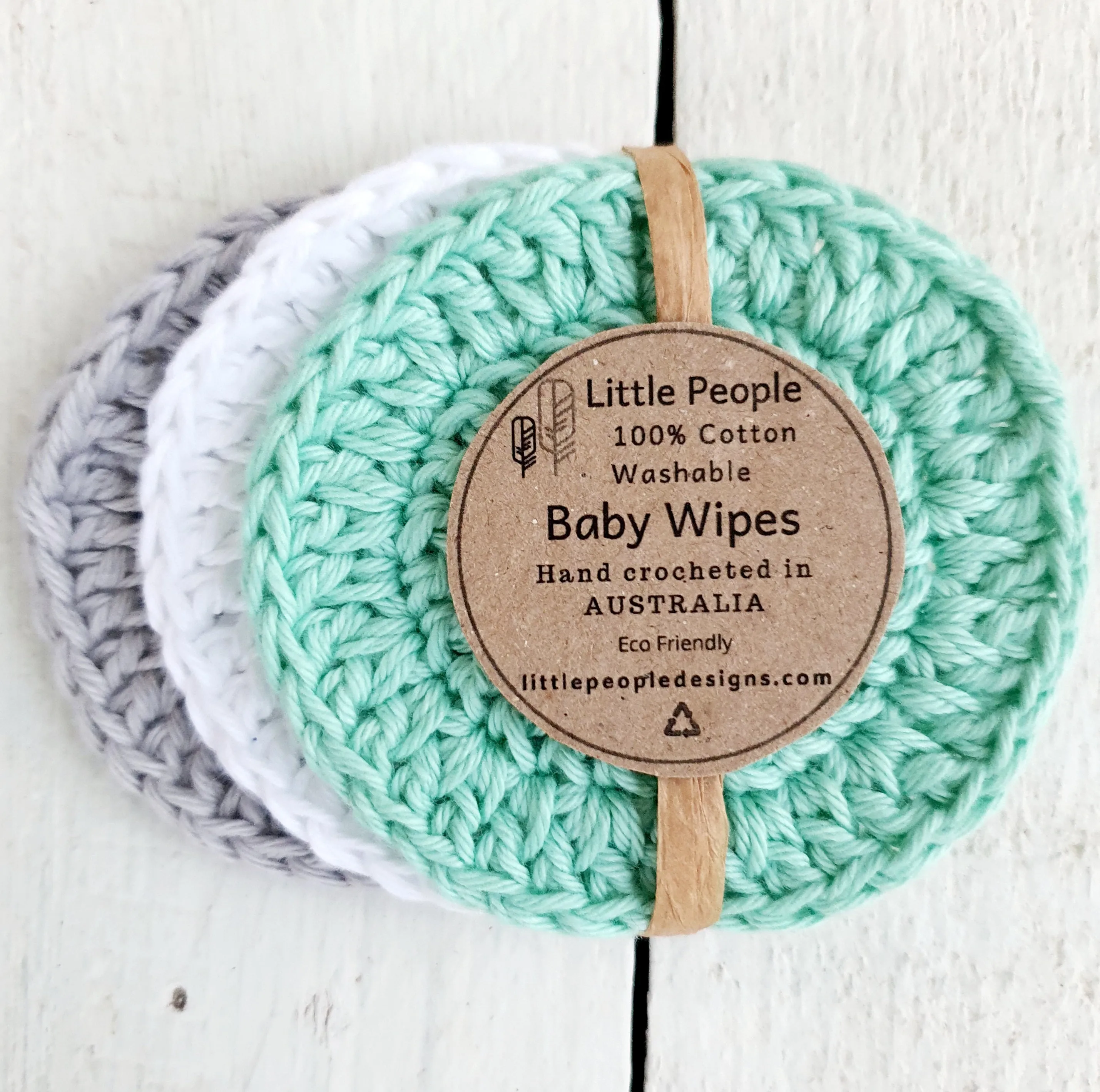 3 Pack of 100% Cotton Baby Wipes