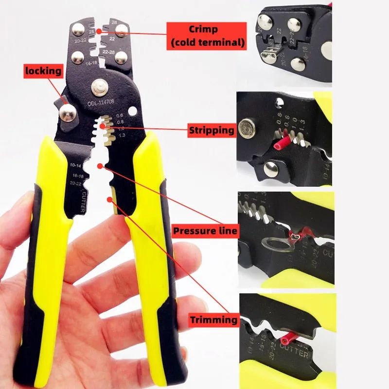 320pcs 0.5-4mm Square Boxed,Crimp Terminal Pliers,Cold-Pressed Terminal