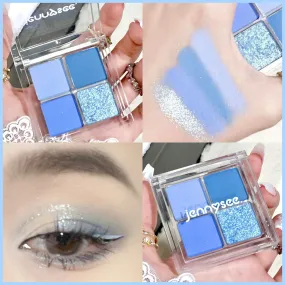 4-COLOR BLUE EYE-SHADOW  PALETTE MK132