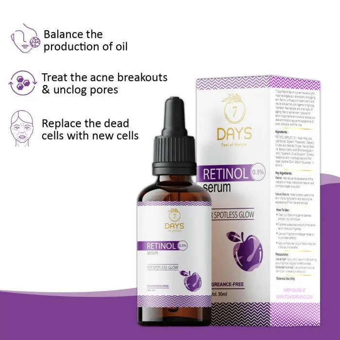 7 Days Organic Retinol Serum for Face