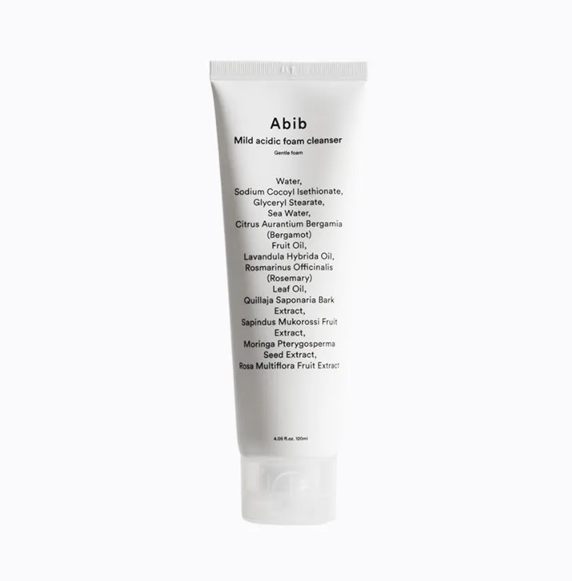 Abib Mild Acidic Foam Cleanser Gentle Foam 120ml Low PH Sensitive Skin