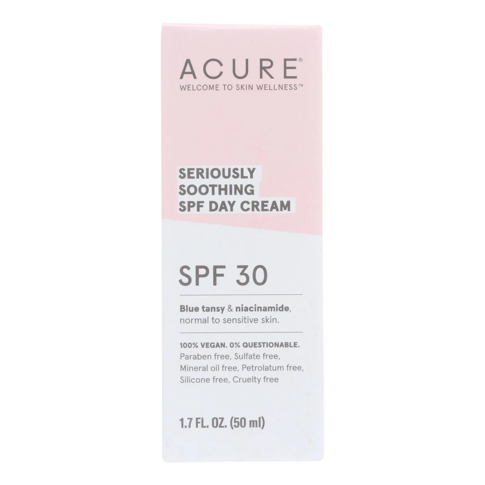 Acure Seriously Soothing SPF 30 Day Cream, 1.7 Fl Oz