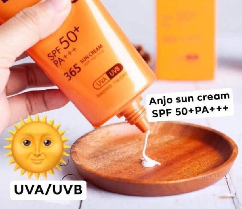 Anjo Professional 365 Sun Cream 70g SPF 50 PA    Sunscreens Facial Sunblock non-sticky moisturizing