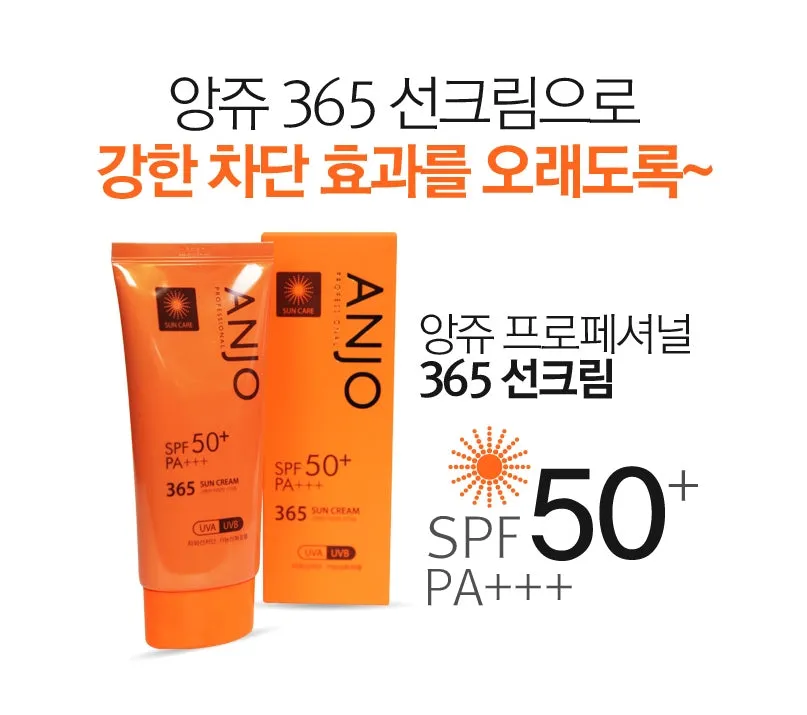 Anjo Professional 365 Sun Cream 70g SPF 50 PA    Sunscreens Facial Sunblock non-sticky moisturizing