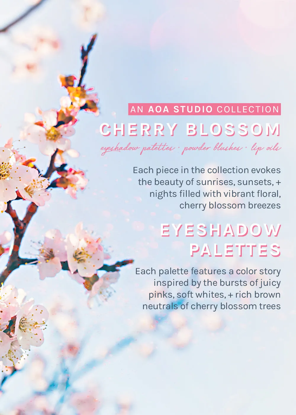 AOA Cherry Blossom 8-Color Eyeshadow Palettes