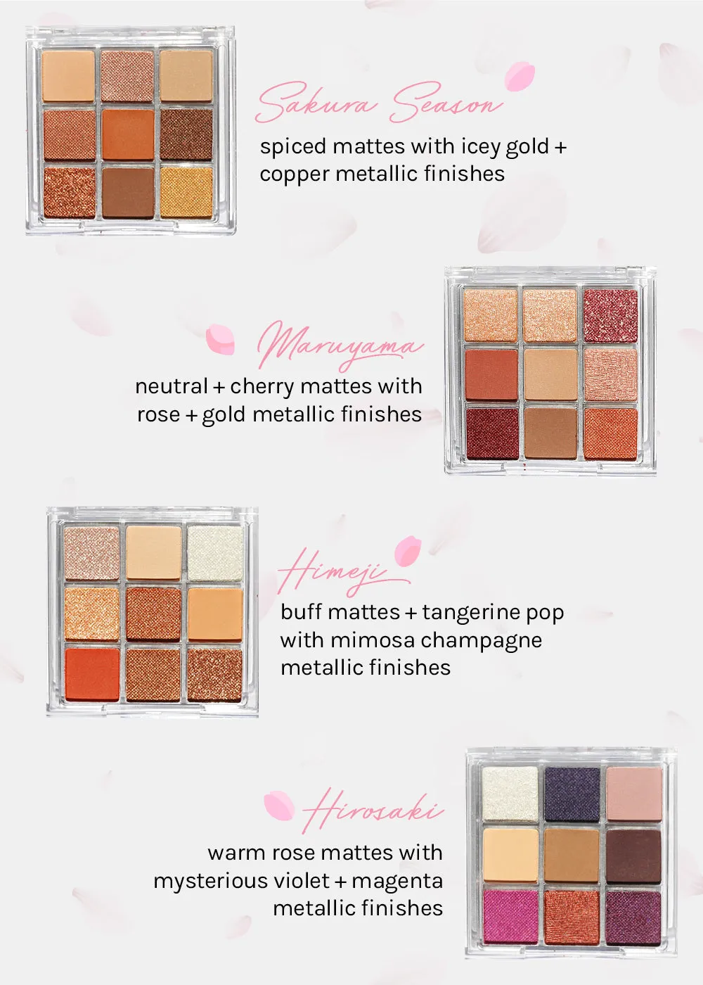 AOA Cherry Blossom 9-Color Eyeshadow Palettes