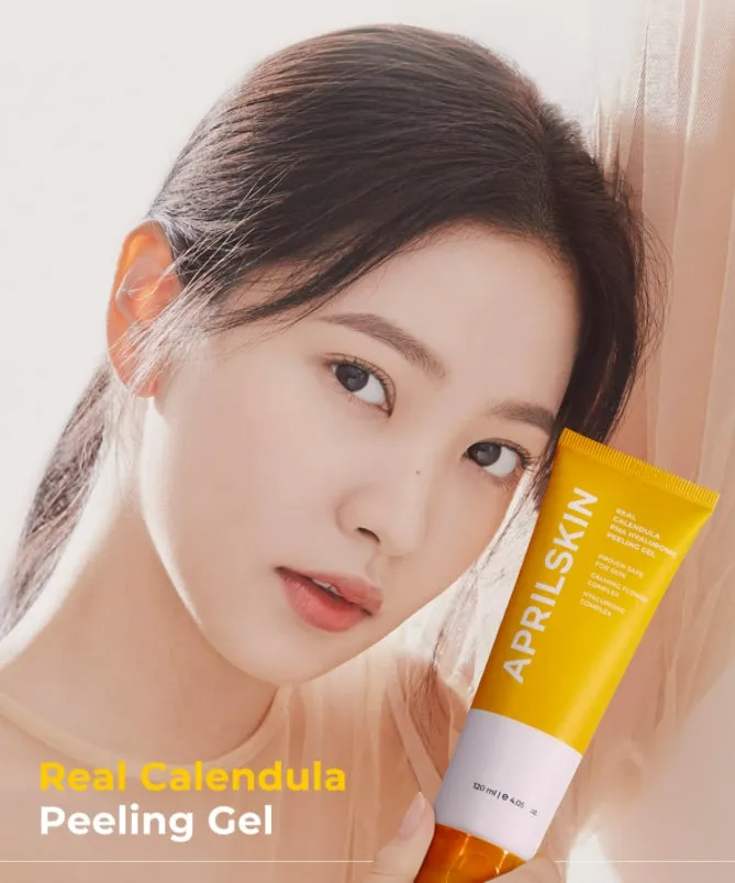 Aprilskin Real Calendula PHA Hyaluronic Peeling Gel Face Care Moist