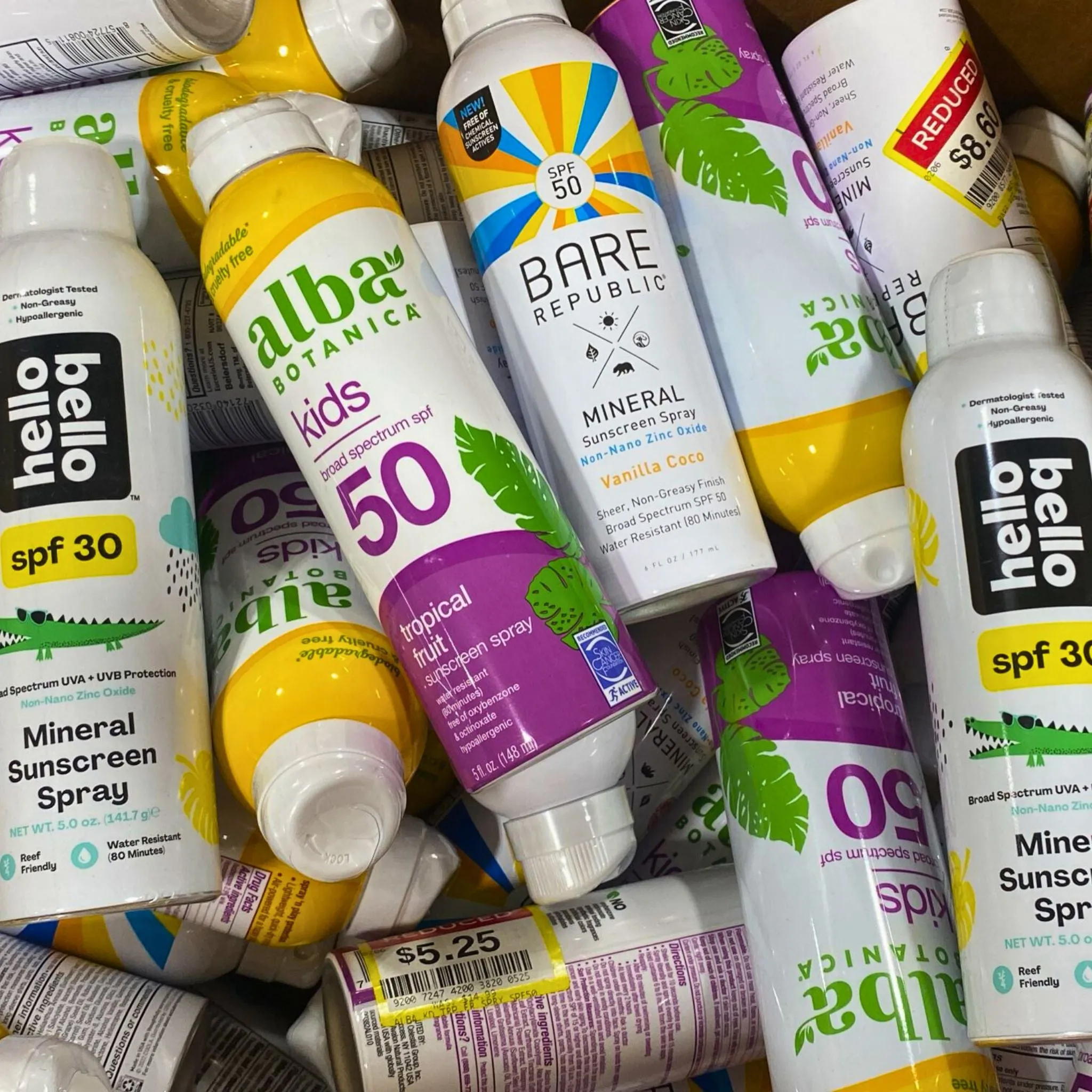 Assorted Brand Sunscreen (80 Pcs Lot)