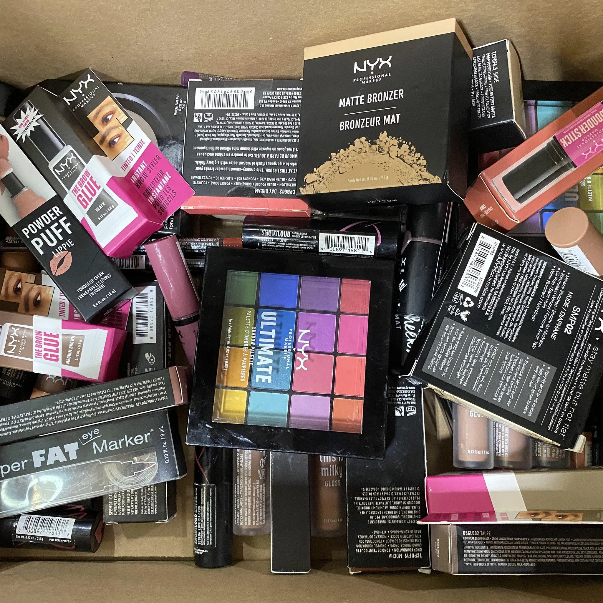 Assorted NYX Makeup Products (50 Pcs Box)