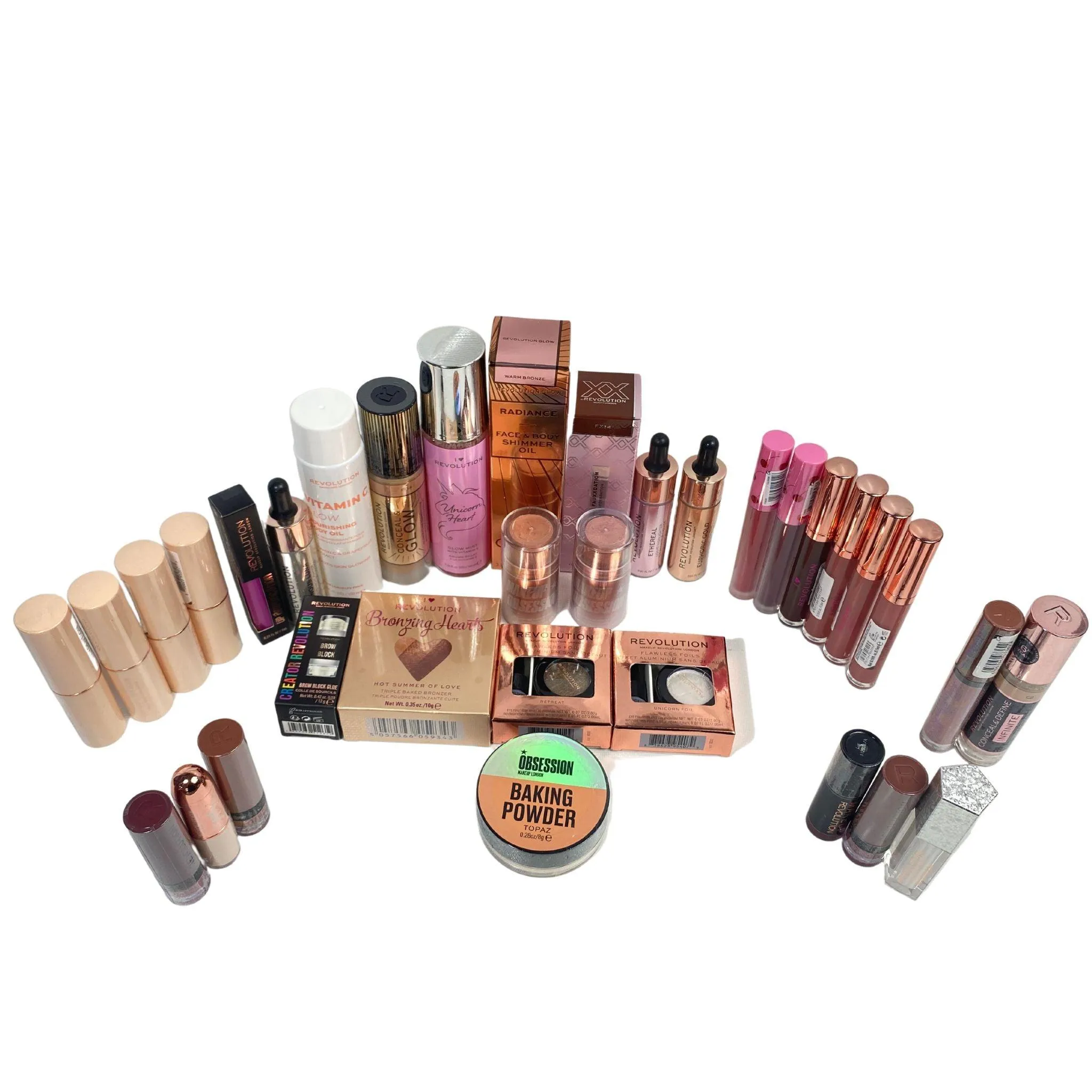 Assorted Revolution Cosmetics (250 Pcs Box)