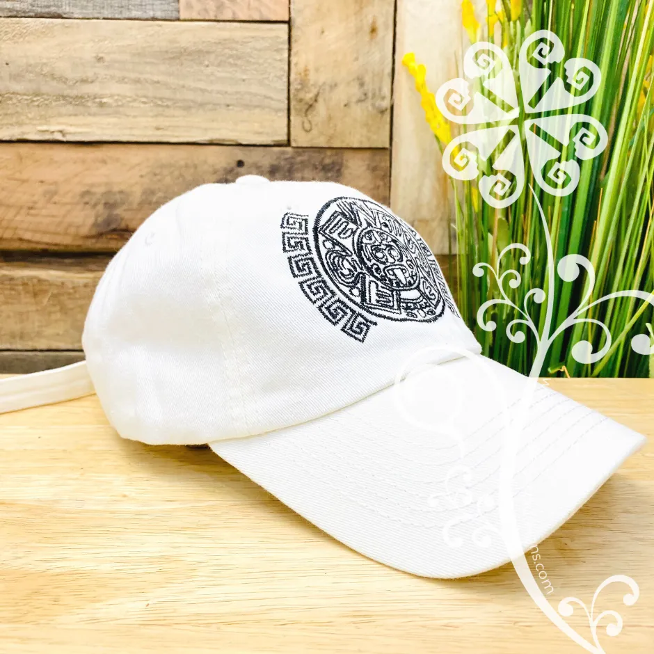 Aztec Calendar Embroider Cap