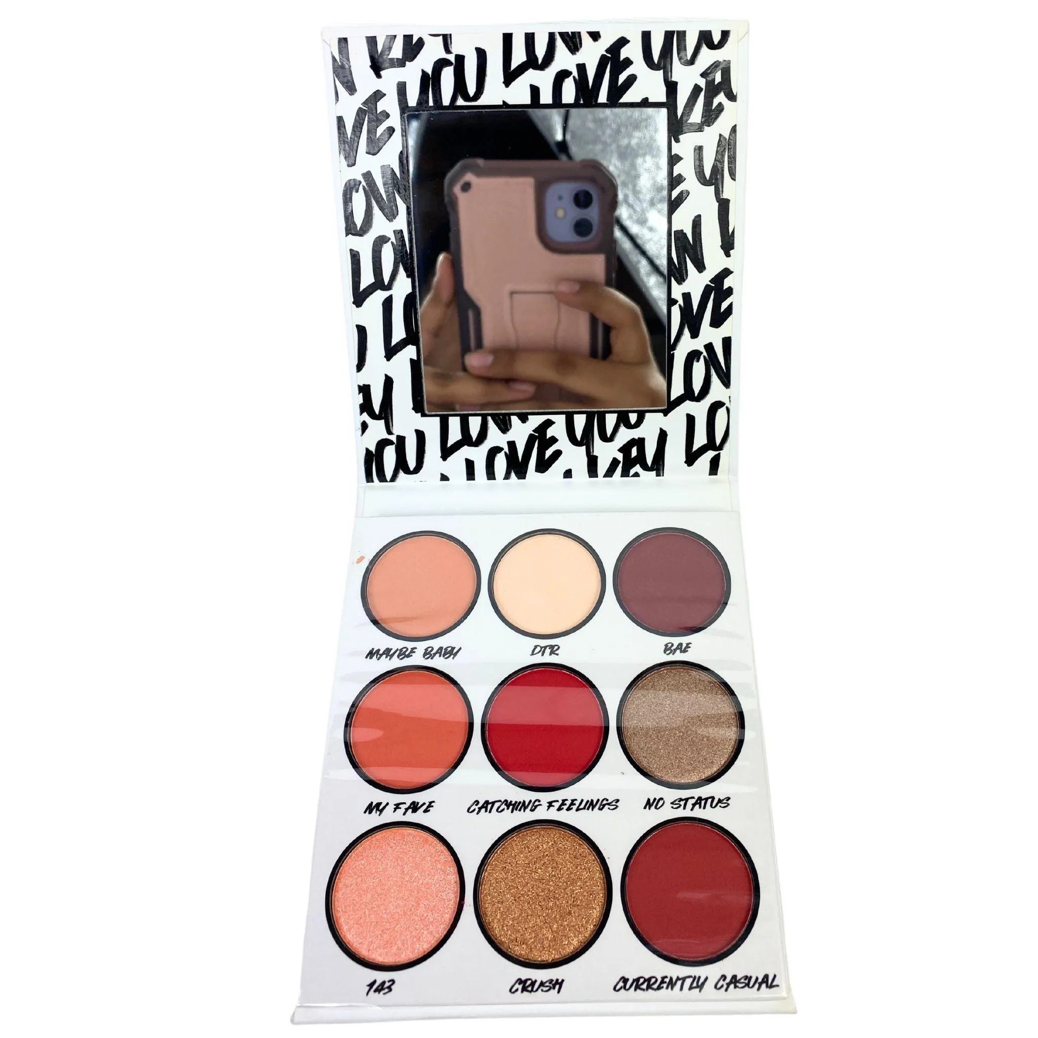 BH Cosmetics Low Key Love You 9 Color Shadow Palette (48 Pcs Lot)