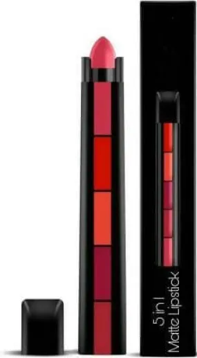 Bingeable Beauty FAB 5IN1 Waterproof& Long Lasting Lipstick For Use Girls(Pack of 2)