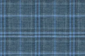 Blue Check 55% Wool 45% Silk (Ref-880116)