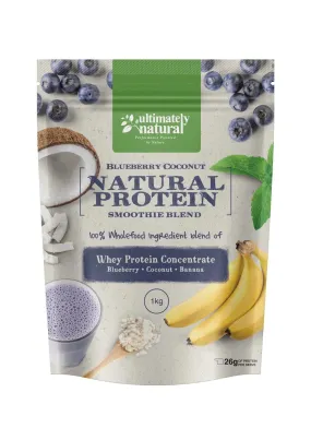 Blueberry & Coconut Natural Whey Protein Powder 1KG