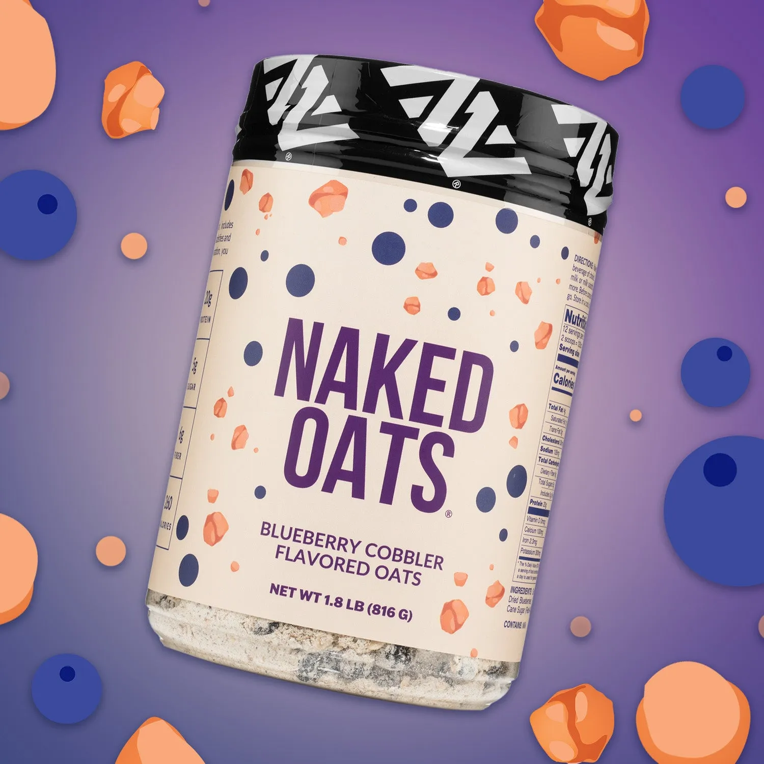 Blueberry Cobbler Protein Oats | Naked Oats