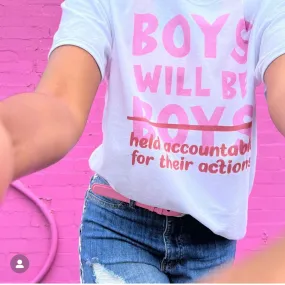 Boys Will Be Held Accountable Retro T Shirt