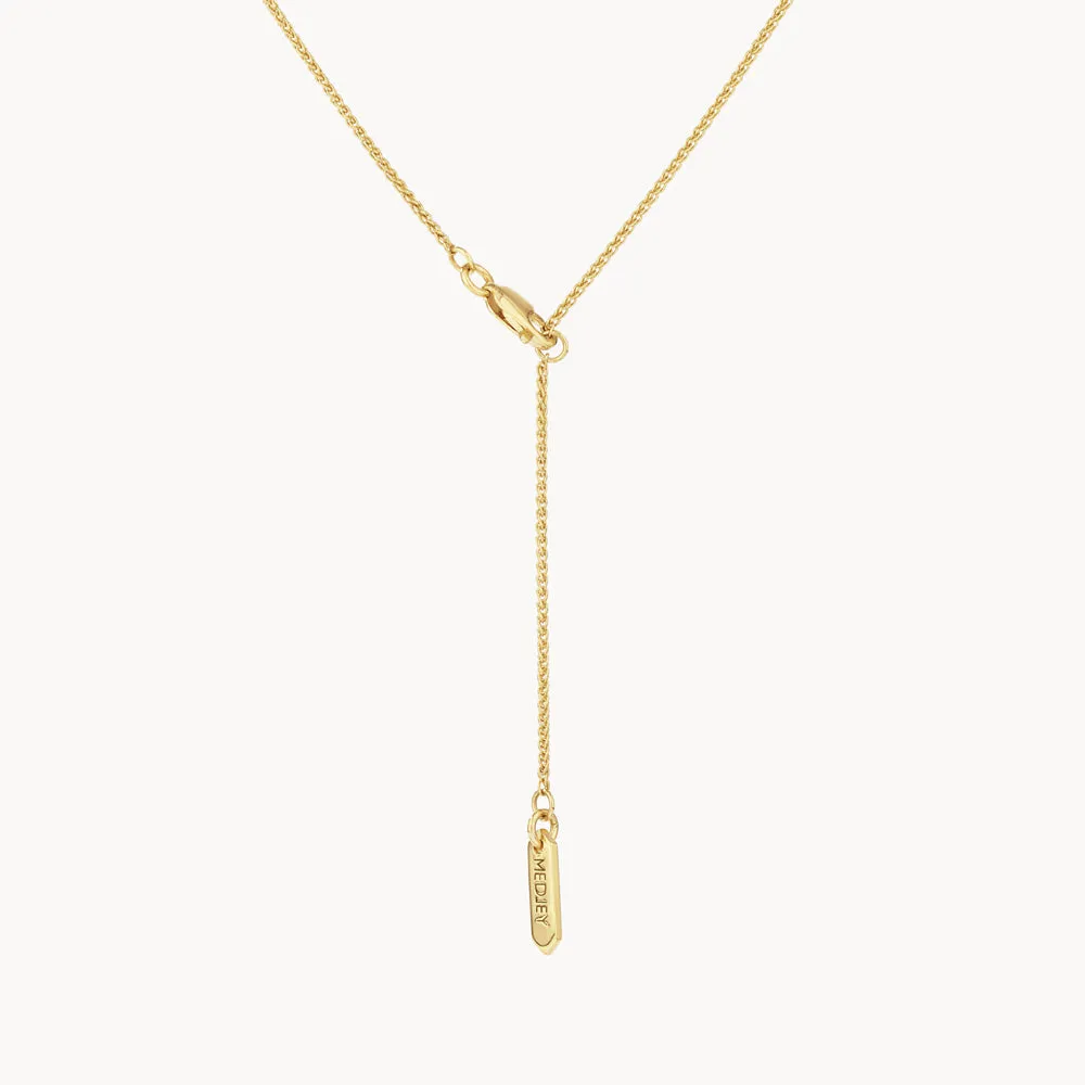 Cable Knit Chain Necklace in Gold