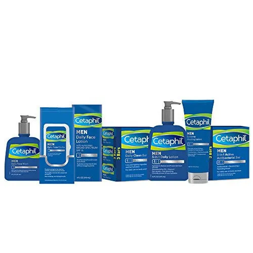 CETAPHIL MEN DAILY FACE WASH, 8 OUNCE (PACK OF 2)