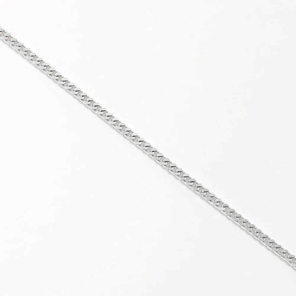 Classic Curb Chain Bracelet in Silver