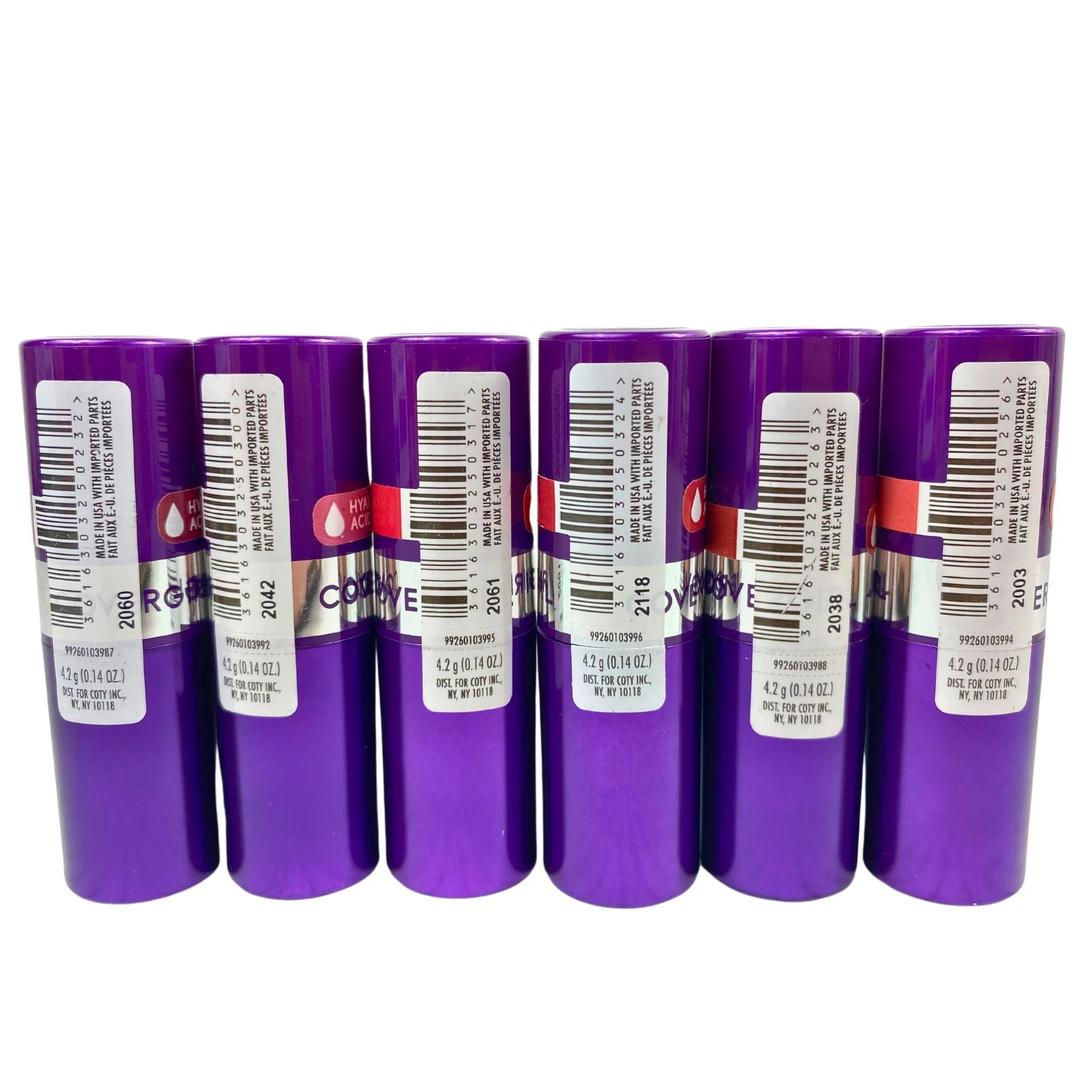 Covergirl Hyaluronic Acid Lipstick 0.14OZ Assorted Mix (60 Pcs Lot)