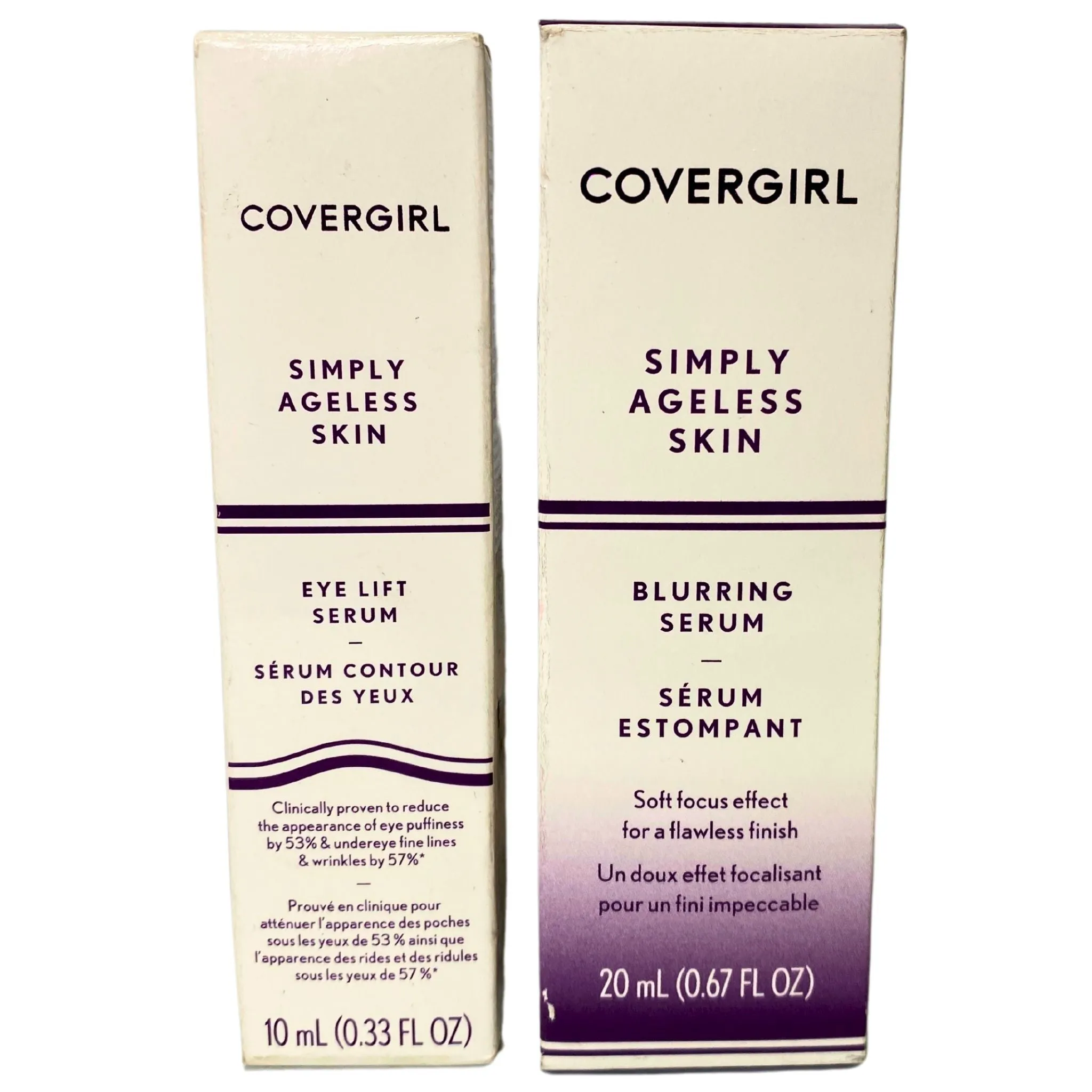 Covergirl Simply Ageless Skin Eye Lift Serum & Blurring Serum (28 Pcs Lot)