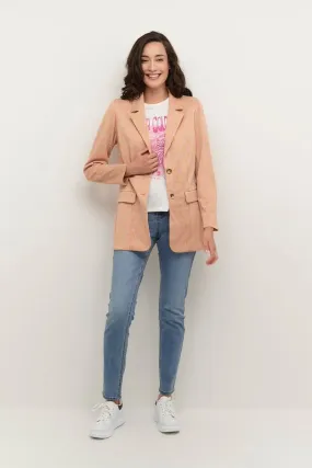 Cream Katie Jersey Blazer