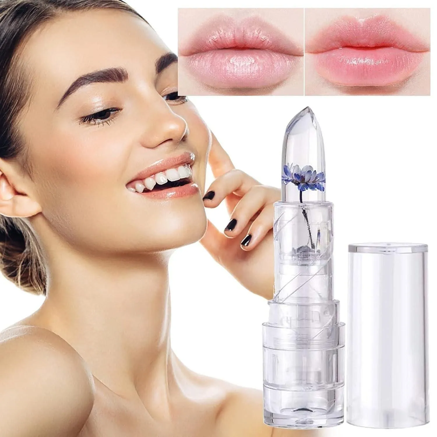 Crystal Jelly Flower Color Changing Lipstick