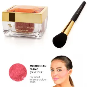 Duo Pack Argan Blush Moroccan Flame 10g   Blush Brush