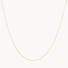 Fine Diamond Cut Cable Chain in 10k Gold