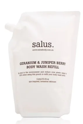 GERANIUM & JUNIPER BERRY BODY WASH - REFILL - 1 LITRE