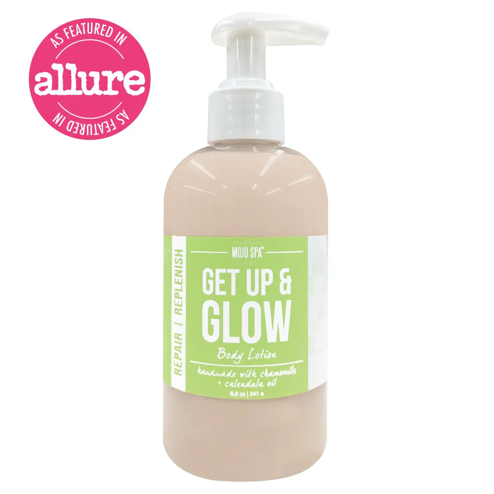 Get Up & Glow Scrub, Lotion & Soap Gift Set