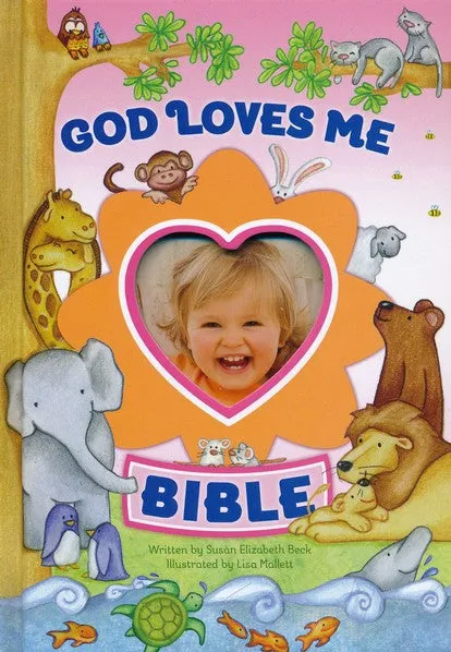 God Loves Me Bible: Photo Frame on Cover