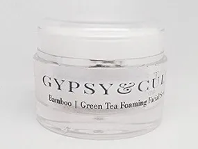 Gypsy & Cult Organic Bamboo & Green Tea Foaming Facial Scrub 1.7 Oz.  100% Natural