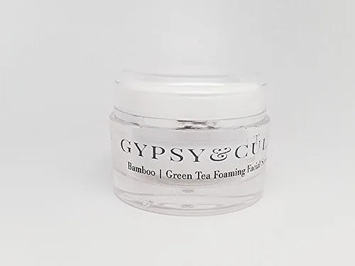 Gypsy & Cult Organic Bamboo & Green Tea Foaming Facial Scrub 1.7 Oz.  100% Natural