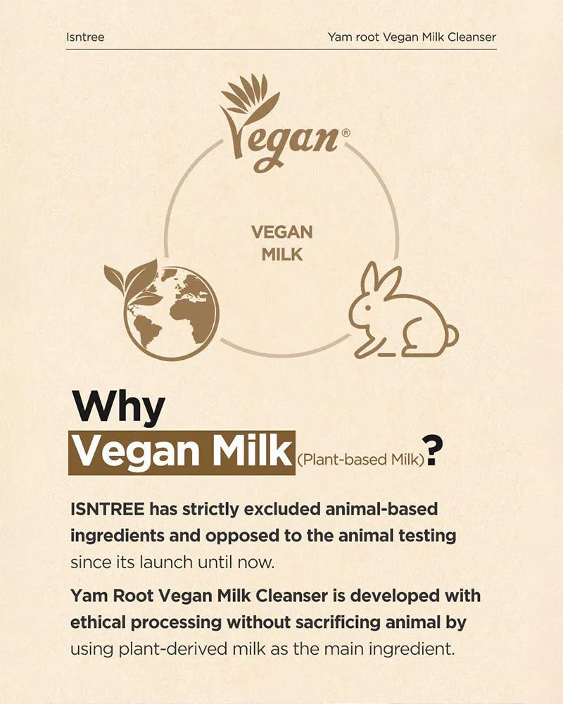 ISNTREE Yam Root Vegan Milk Cleanser