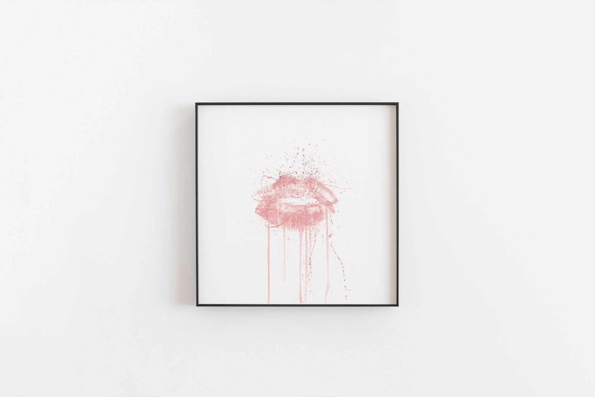 Kinda Sexy' Lips Wall Art Print