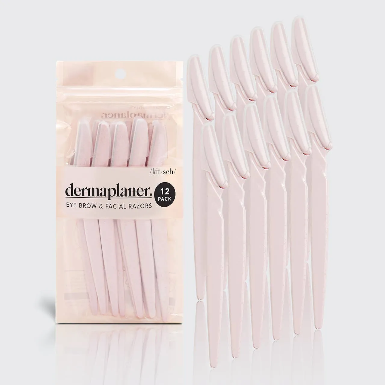 KITSCH - Eco-Friendly Dermaplaner 12 pack- Blush