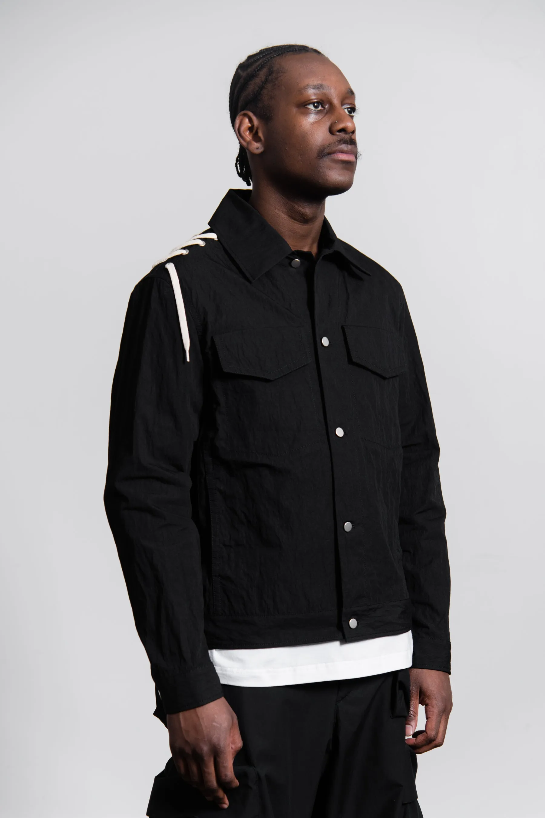 Laced Jacket Black/Cream