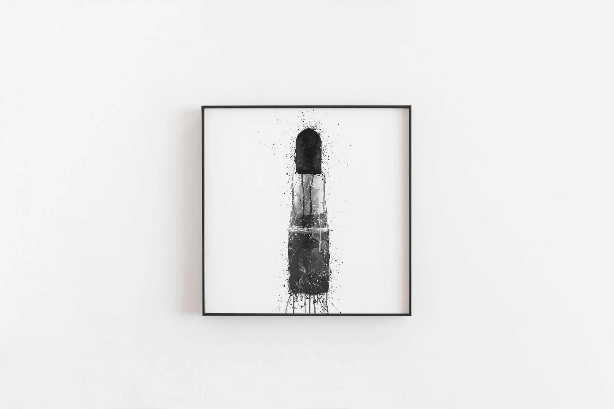 Lipstick Wall Art Print 'Black Velvet'