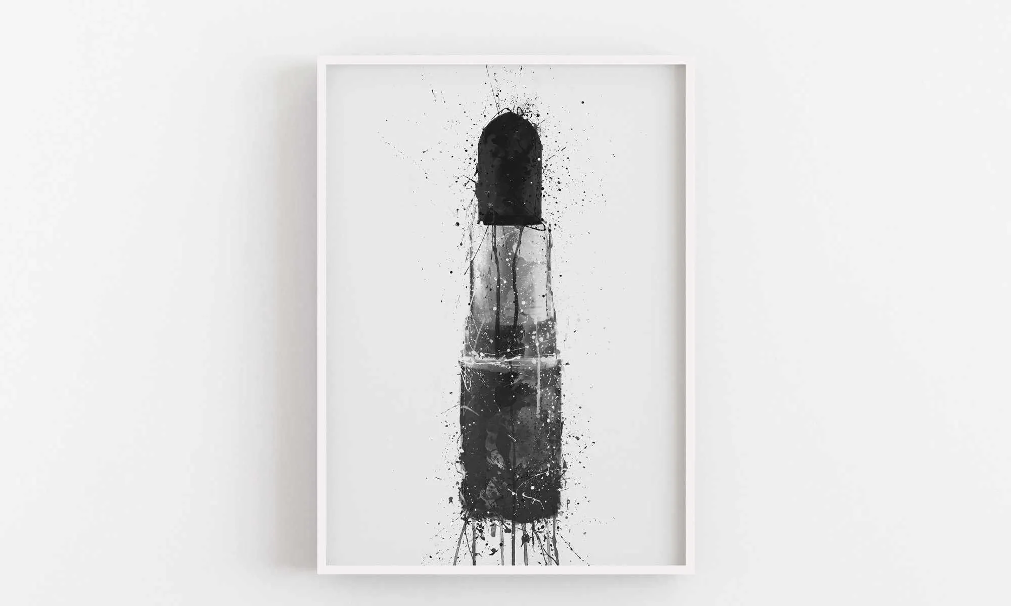 Lipstick Wall Art Print 'Black Velvet'