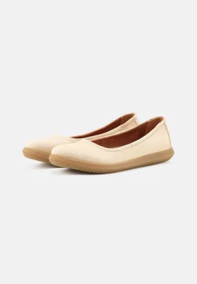 Marie Ballerina Nubuck - Cream