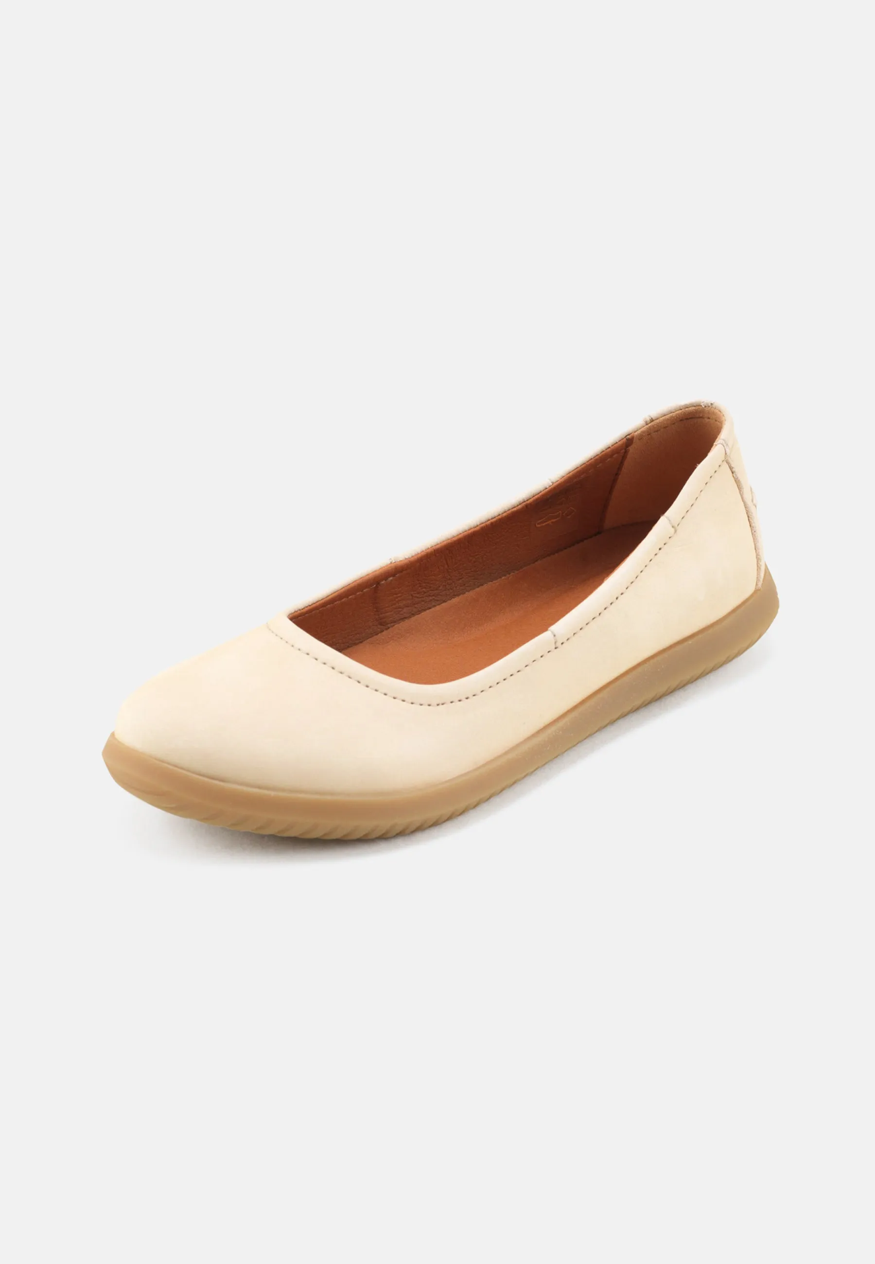 Marie Ballerina Nubuck - Cream