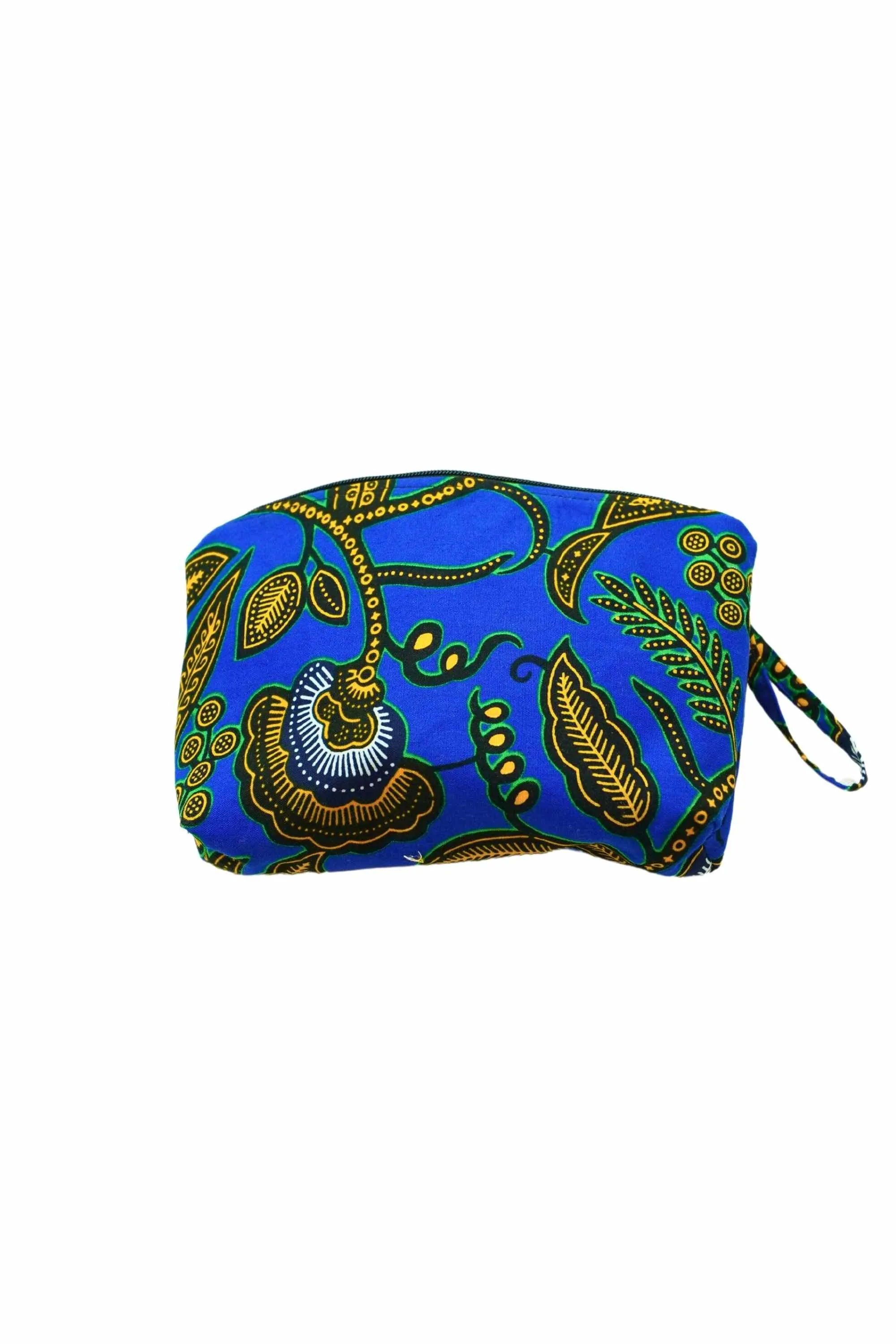 Paki Reversi Pouch Bag -  African Ankara Wax Cotton Print -11