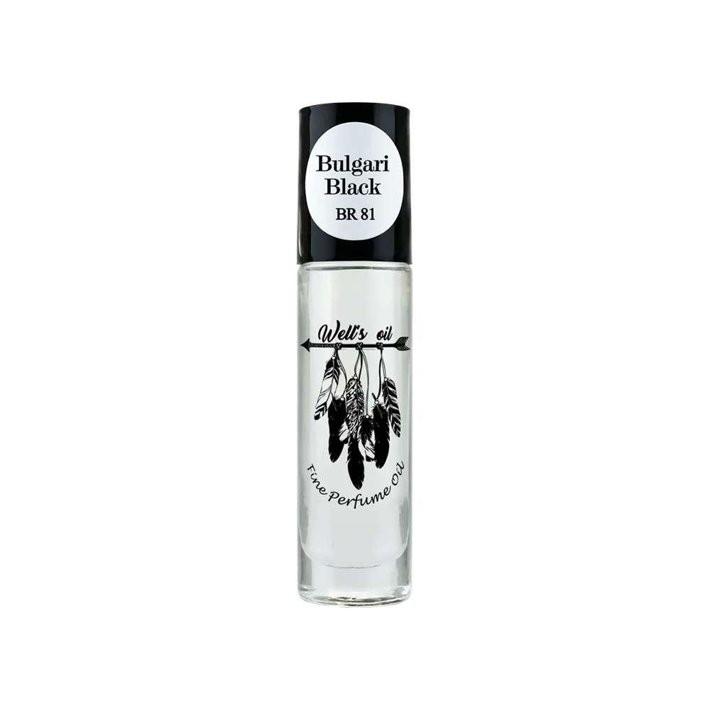 Perfume Oil Roll-On 0.33 fl Oz Inspired By Bulgari Black Type