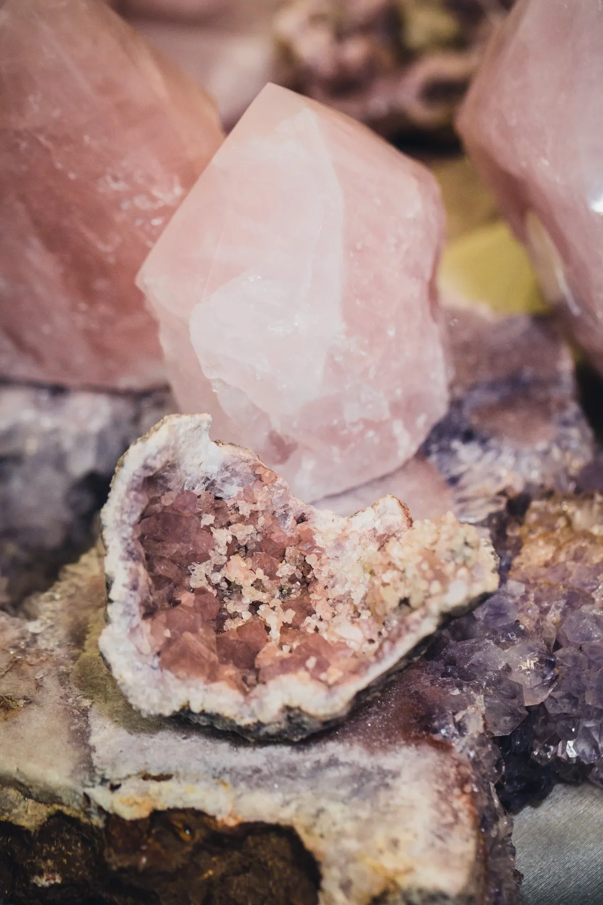 Pink Amethyst Geode